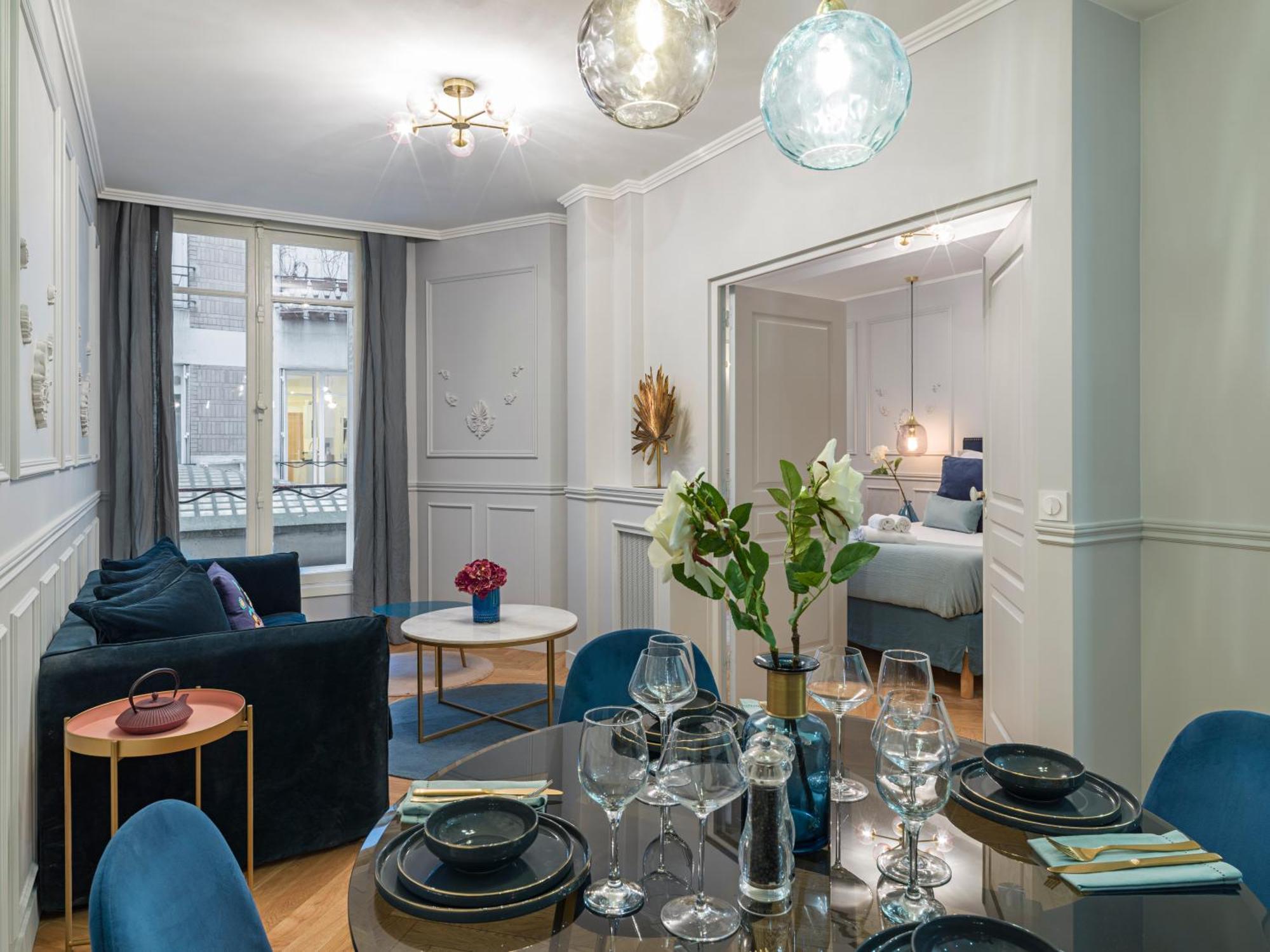 Ferienwohnung The Blue Pearl Paris Zimmer foto