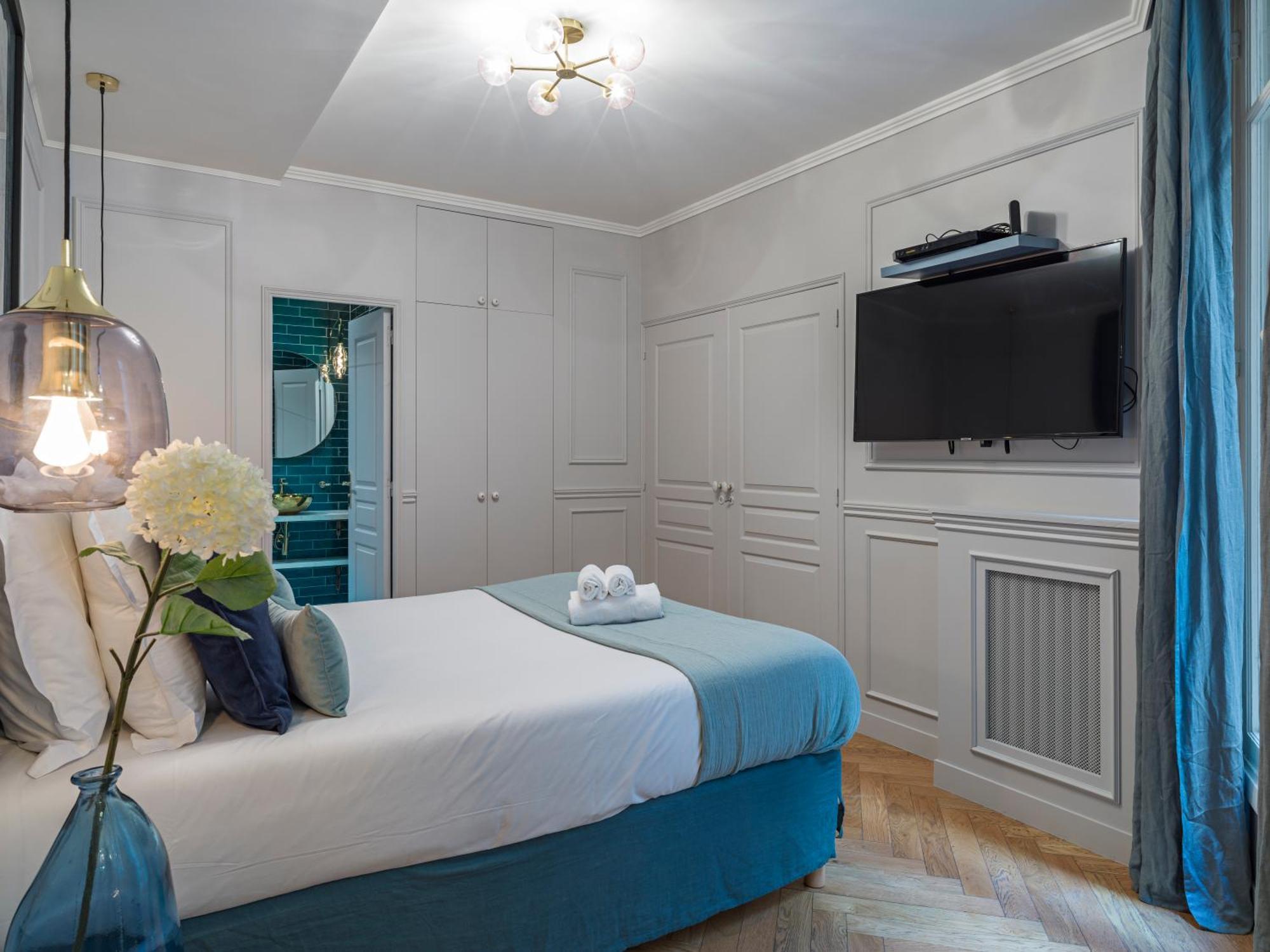 Ferienwohnung The Blue Pearl Paris Zimmer foto